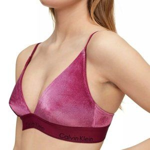 Calvin Klein CK Modern Velvet Triangle Bralette